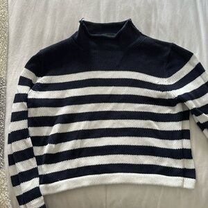 J Crew Cropped Striped Sweater